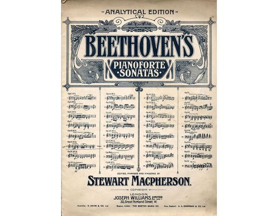 3305 | Sonata in F major - Op. 10, No. 2 - Beethoven Pianoforte Sonatas Series No. 6 - Analytical Edition
