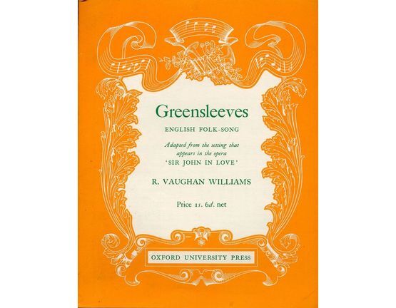 3362 | Greensleeves - English Folk Song - Adapted from the setting that appears in the opera