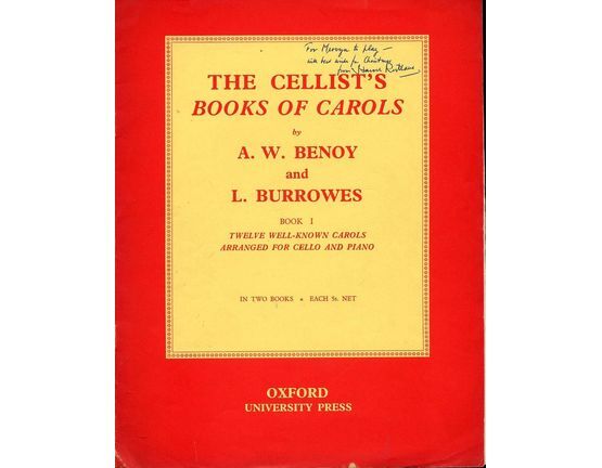 3362 | The Cellist's Book of Carols - Book 1 - Twelve well known carols arranged for cello and piano