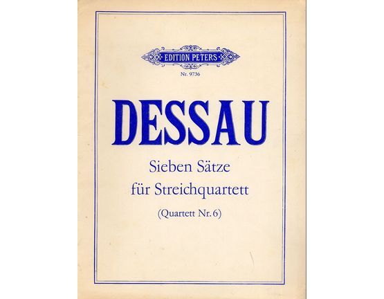 3606 | Sieben Satze fur Streichquartett - Quartett Nr. 6