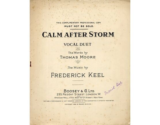377 | Calm after Storm - Vocal Duet - Complimentary Professional Copy
