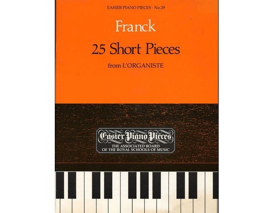 3770 | 25 Short Pieces - from L'Organiste - Easier Piano Pieces Series No. 29