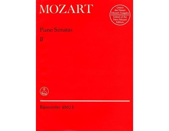 3793 | Mozart Piano Sonatas - Volume 2 - Urtext of the New Mozart Edition - Barenreiter Edition No. 4862b