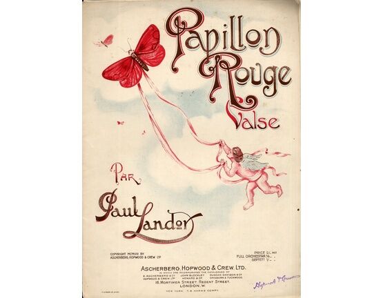 389 | Papillon Rouge - Valse for Piano Solo