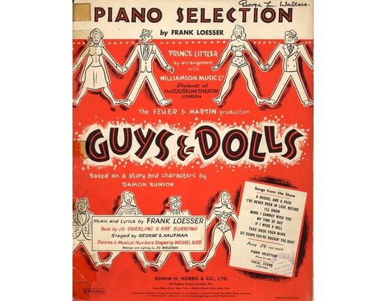 3933 | Guys and Dolls - Piano Selection