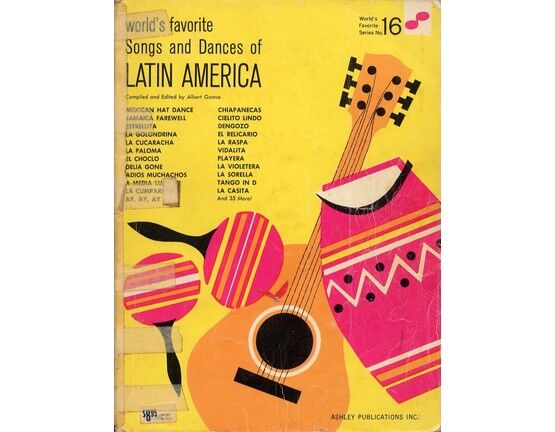 3950 | World's Favorite Songs and Dances of Latin America - World's Favorite Series No. 16 - For Piano, with Words and Chords
