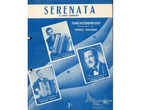 3955 | Serenata - Piano Accordian Solo By Leroy Anderson