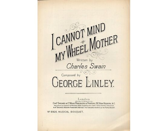 3956 | I Cannot Mind my Wheel Mother - Song