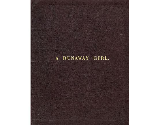 4 | A Runaway Girl - New Musical Play - Full Vocal Score