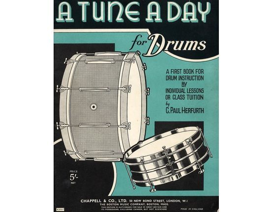 4 | A Tune a Day for Drums - A First Book for Drum Instruction by Individual Lessons or Class Tuition
