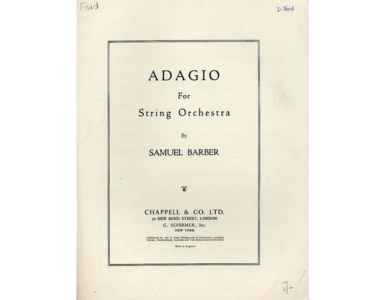 4 | Adagio - For String Orchestra