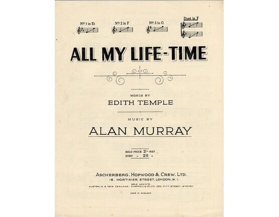 4 | All My Life Time - Key of F major - Vocal Duet