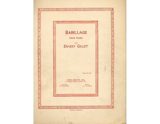 4 | Babillage. For piano solo