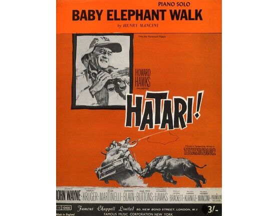 4 | Baby Elephant Walk, from Hatari, John Wayne