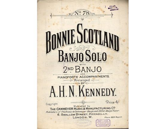 4 | Bonnie Scotland grand march - Banjo Solo with 2nd Banjo and Piano Accompaniments
