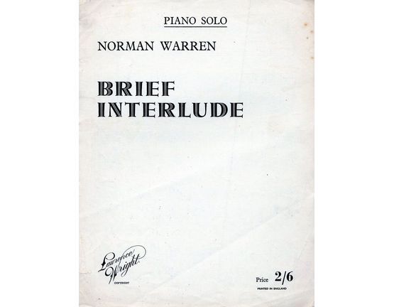 4 | Brief Interlude, Piano Solo
