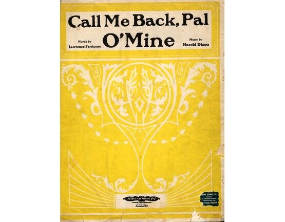 4 | Call Me Back, Pal O'Mine - Song