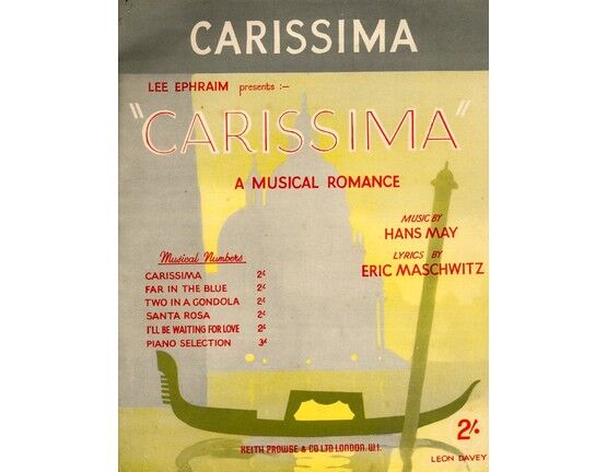 4 | Carissima - from musical play, "Carissima"