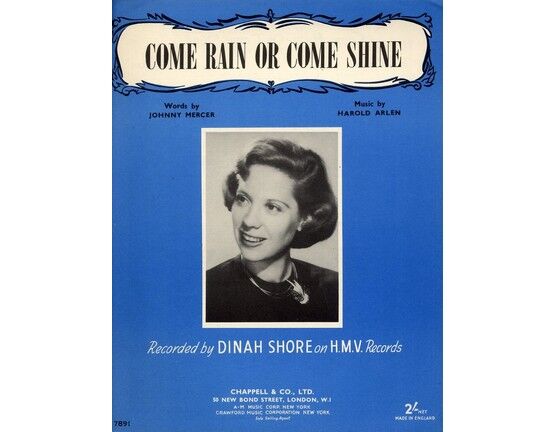 4 | Come Rain or Come Shine - Dinah Shore