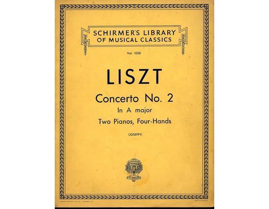 4 | Concerto No. 2 in A major - Two Piano, Four Hands - Schirmers Library of Musical Classics Vol. 1058