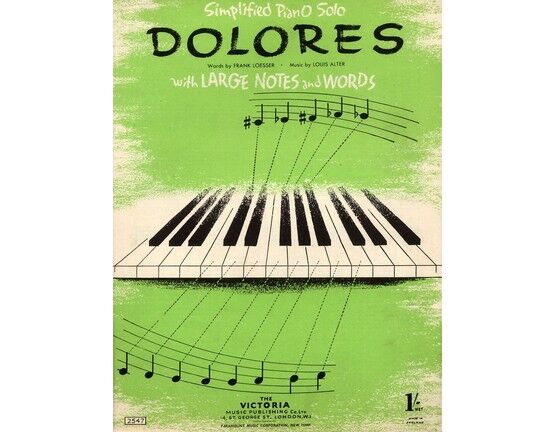 4 | Dolores. Piano solo. From The Gay City