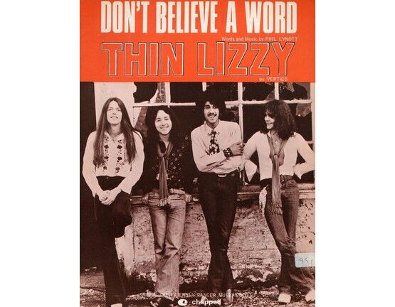 4 | Don't Believe a Word: Thin Lizzy