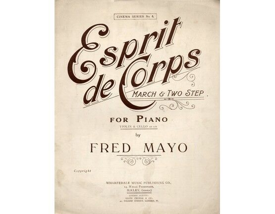 4 | Esprit de Corps -  March for piano solo with Violin & Cello Ad. Lib