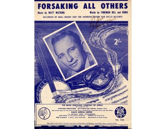 4 | Forsaking All Others, Recorded by Bing Crosby