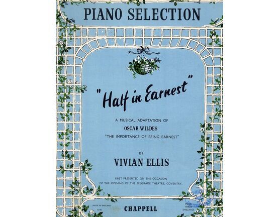4 | Half in Earnest -  Piano selection - From Oscar Wilde's "the Importance of Being Ernest"