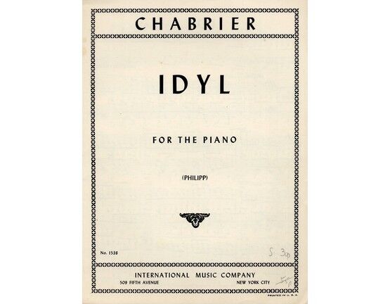 4 | Idyl from "Pieces Pittoresques": for the Piano