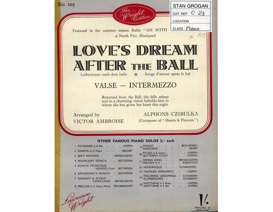 4 | Love's dream after the ball - Piano Solo
