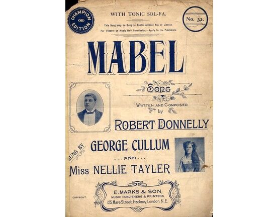 4 | Mabel: George Cullum, Miss Nellie Tayler