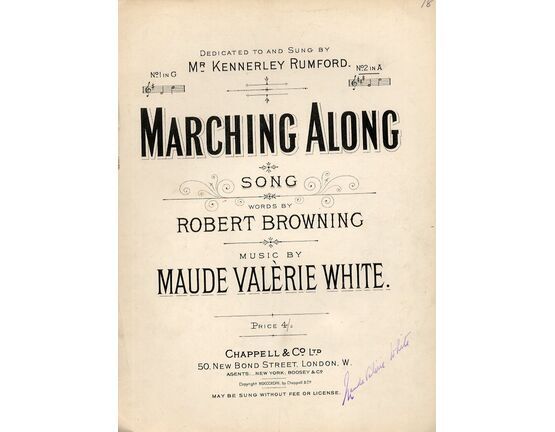 4 | Marching Along - Song - In the Key of A Major for Higher Voice