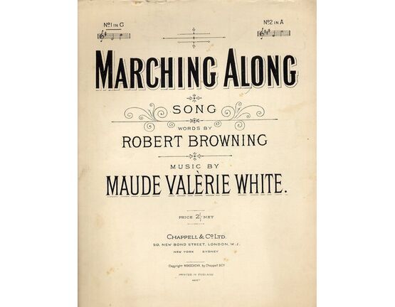 4 | Marching Along - Song - In the Key of G Major for Low Voice