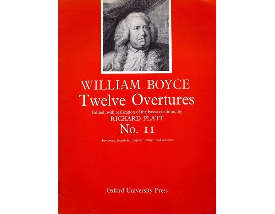 4 | No.11 from Twelve Overtures, for oboes, trumpets, timpani, strings and continuo, edited with realization of the basso continuo