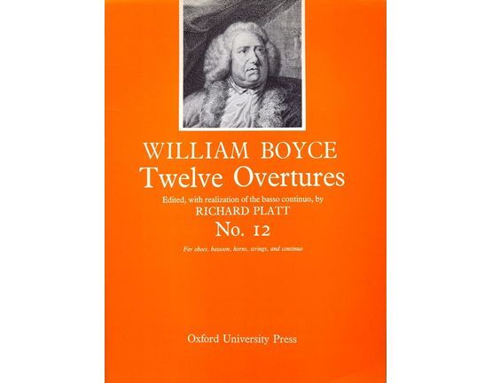 4 | No.12 from Twelve Overtures, for oboes, bassoons, horns, strings and continuo, edited with realization of the basso continuo