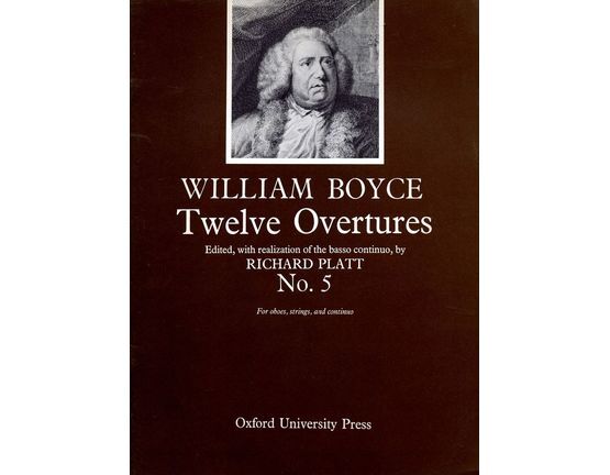 4 | No.5 from Twelve Overtures, for oboes, strings and continuo, edited with realization of the basso continuo