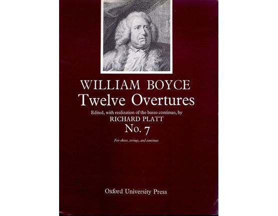 4 | No.7 from Twelve Overtures, for oboes, strings and continuo, edited with realization of the basso continuo