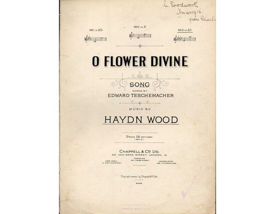 4 | O Flower Divine - Song - In the key of A flat major for high voice