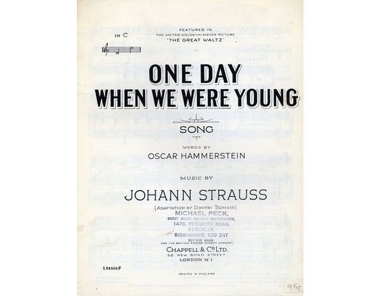 4 | One day when we were young - from Strauss's Great Waltz - Song in the key of C major