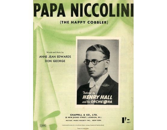 4 | Papa Niccolini (The Happy Cobbler): Jack Payne, Eric Winstone, Henry Hall