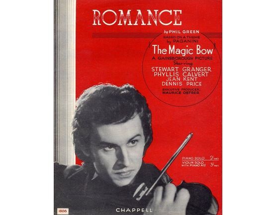 4 | Romance, Based on a theme by Paganini - From the Film "The Magic Bow", starring Stewart Granger - Piano Solo