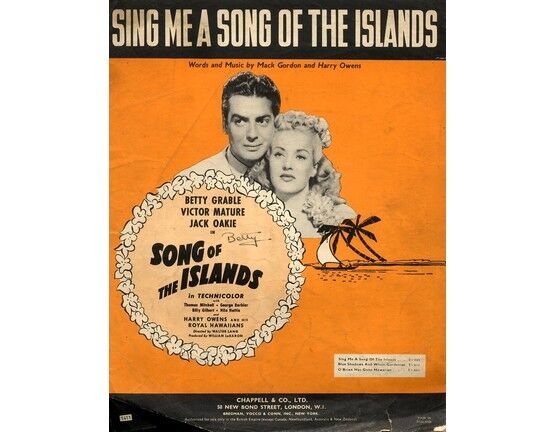 4 | Sing Me A Song of the Islands - From "Song of the Islands" featuring Betty Grable, Victor Mature and Jack Oakie