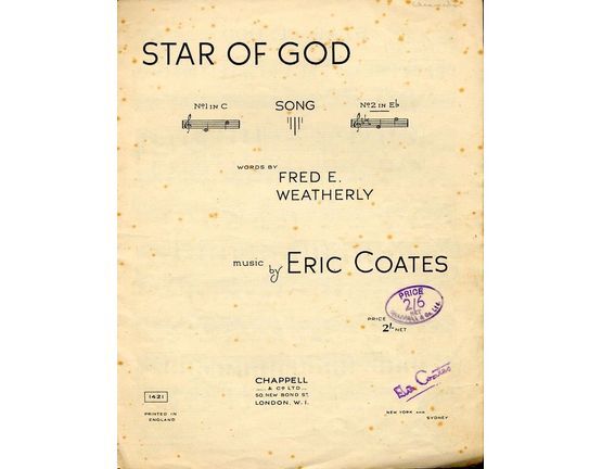 4 | Star of God - Song in the key of E flat major for High voice
