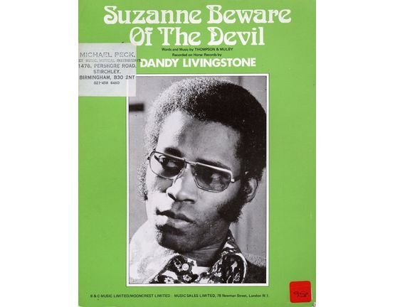 4 | Suzanne Beware of the devil. Dandy Livingstone