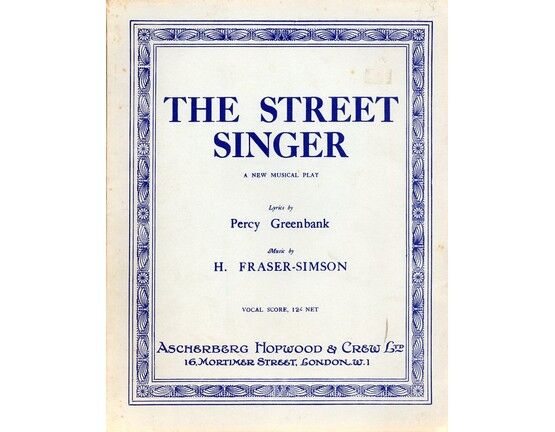 4 | The Street Singer - Full Vocal Score