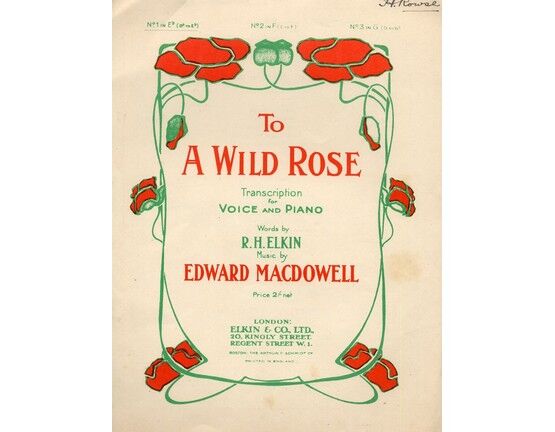 4 | To A Wild Rose - 3 part song for female voices
