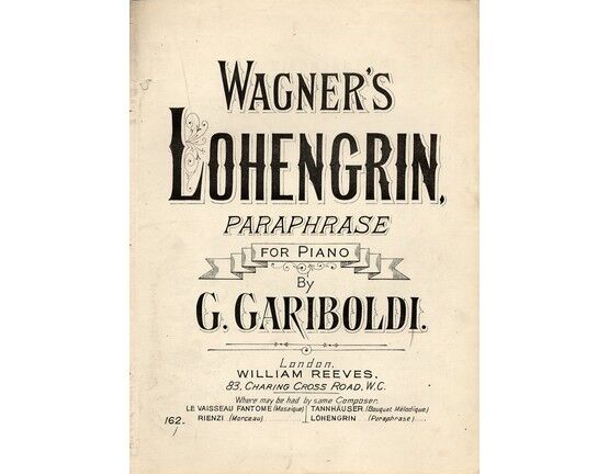 4 | Wagners Lohengrin Paraphrased, for piano