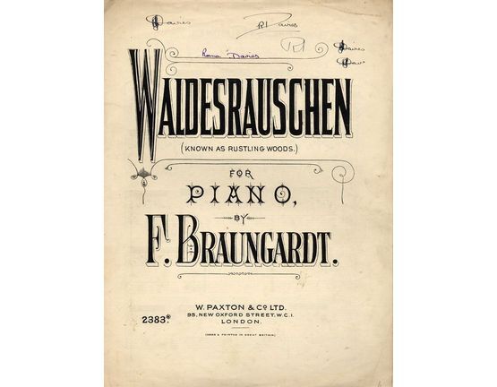 4 | Waldesrauschen (Rustling Woods) for piano