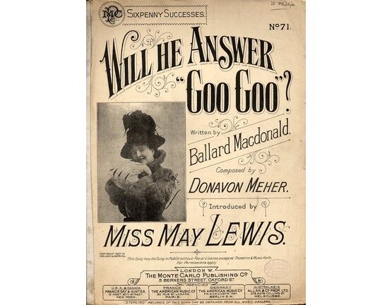 4 | Will He Answer Goo Goo. Miss May Lewis